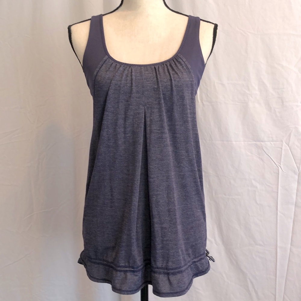 Lululemon Run Times Cadet Blue Tank Size 10
